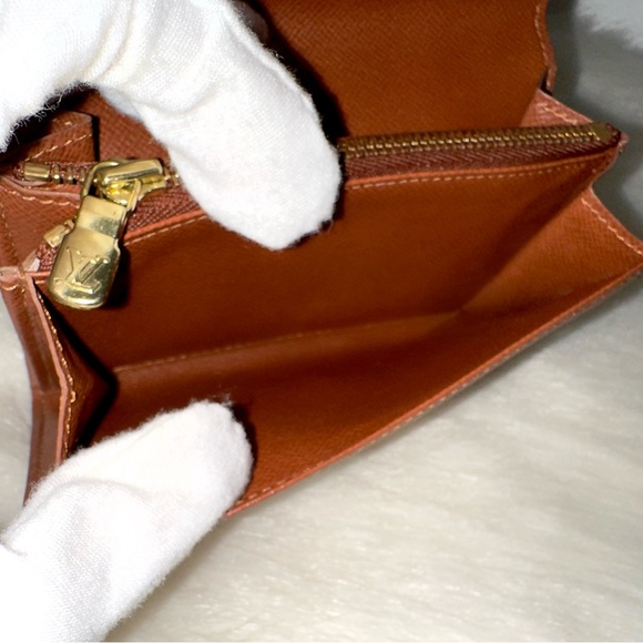 ✨Authentic LOUIS VUITTON Porte-Monnaie Monogram Bifold Wallet Brown M61735 - Picture 12 of 16